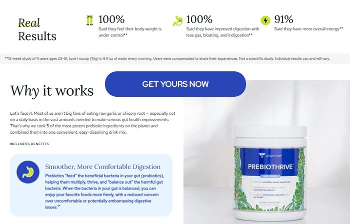 Gundry MD PrebioThrive Reviews: Does This Prebiotic Supplement Really Work?